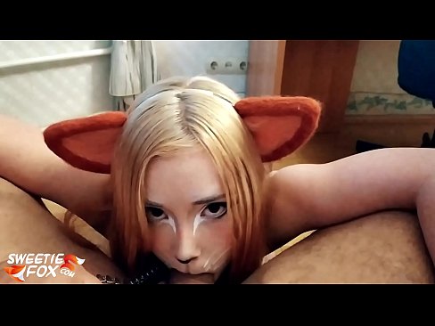 ❤️ Nilunok ni Kitsune ang titi at cum sa kanyang bibig ️ Homemade porn sa amin ☑